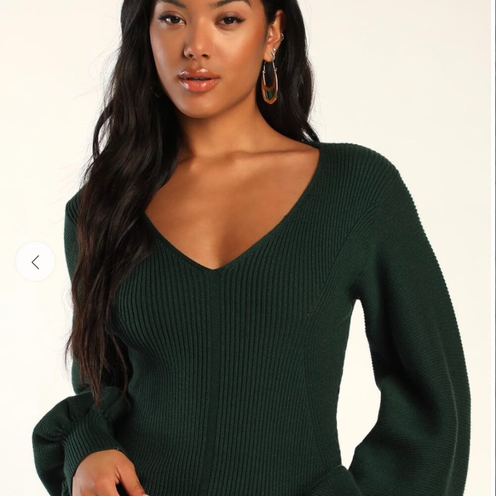 Lulu's Emerald Green Sweater